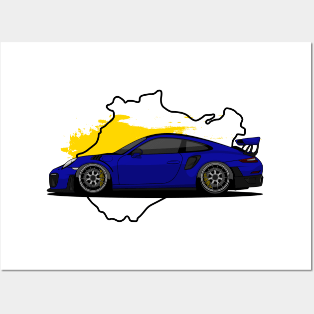 Blue GT2 Wall Art by turboosted
